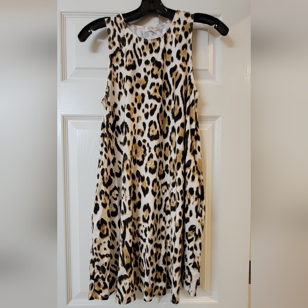 Nine Britton Leopard Print Dress Sz S